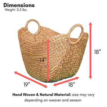 Eco-Friendly Hand Woven Laundry Basket - Stylish & Durable