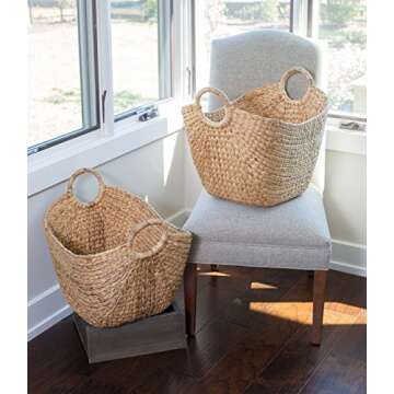 Eco-Friendly Hand Woven Laundry Basket - Stylish & Durable