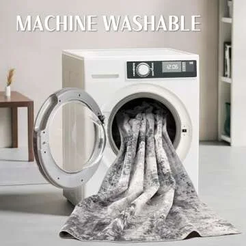 TARANCH Washable Rug 9x12 Area Rugs: Modern Abstract Neutral Soft Large Rug for Living Room Bedroom ...