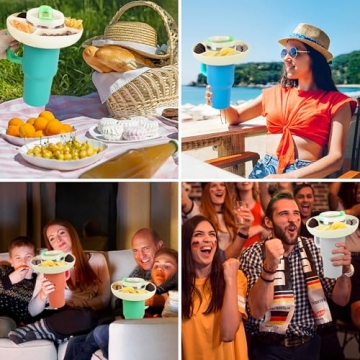 YUBIRD Snack Bowl for Stanley 40 Oz Cup - Silicone Snack Container