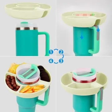 YUBIRD Snack Bowl for Stanley 40 Oz Cup - Silicone Snack Container