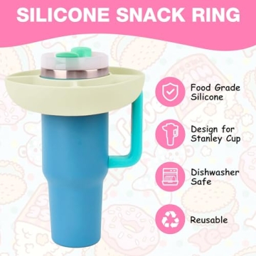 YUBIRD Snack Bowl for Stanley 40 Oz Cup - Silicone Snack Container
