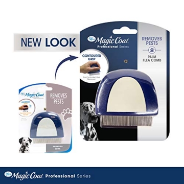 Four Paws Magic Coat Grooming Brush for Flea Removal