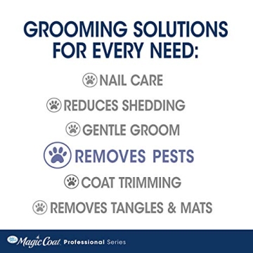 Four Paws Magic Coat Grooming Brush for Flea Removal