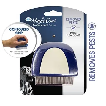 Four Paws Magic Coat Grooming Brush for Flea Removal