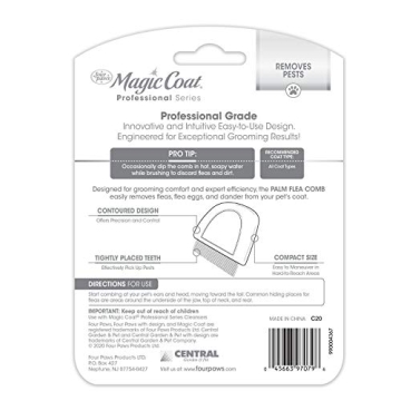 Four Paws Magic Coat Grooming Brush for Flea Removal