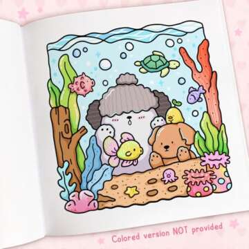 Cozy Cuties: Coloring Book for Adults and Kids (Cozy Spaces Coloring)