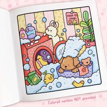 Cozy Cuties: Coloring Book for Adults and Kids (Cozy Spaces Coloring)