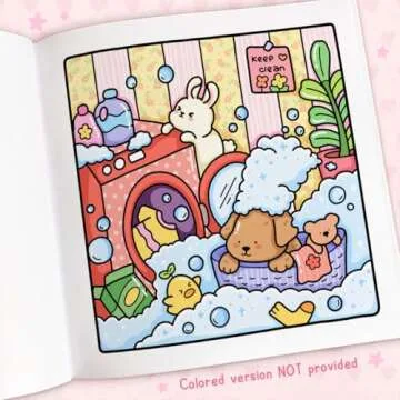 Cozy Cuties: Coloring Book for Adults and Kids (Cozy Spaces Coloring)