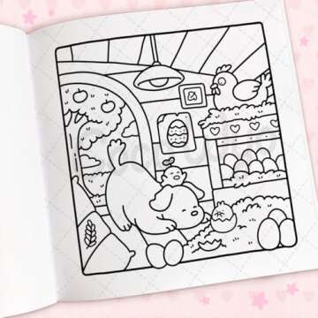 Cozy Cuties: Coloring Book for Adults and Kids (Cozy Spaces Coloring)