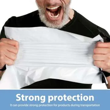 Metronic Poly Mailers 12X15.5 200 Pack, Strong Adhesive Shipping Bags for Clothing, Waterproof and Tear-Proof Shipping Envelopes, Packaging Bags Mailers Poly Bags for Shipping in White