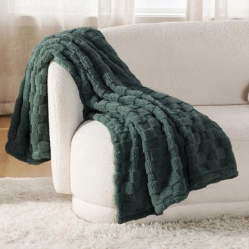 Bedsure Mallard Green Cozy Throw Blanket for All