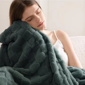 Bedsure Mallard Green Cozy Throw Blanket for All