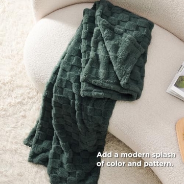 Bedsure Mallard Green Cozy Throw Blanket for All