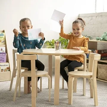 ECR4Kids Round Table & Chairs Set for Kids - Perfect Playroom Furniture