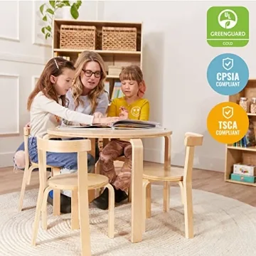 ECR4Kids Round Table & Chairs Set for Kids - Perfect Playroom Furniture