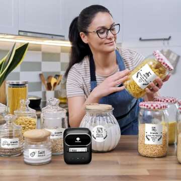 Phomemo Label Maker Machine- M108 Bluetooth Thermal Label Makers for Small Business, Home, Office, 2...