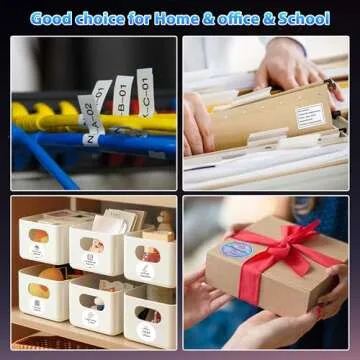 Phomemo Label Maker Machine- M108 Bluetooth Thermal Label Makers for Small Business, Home, Office, 2 Inch Barcode Label Printer with 300+ Templates, for Address/Logo/Clothing Label, Black