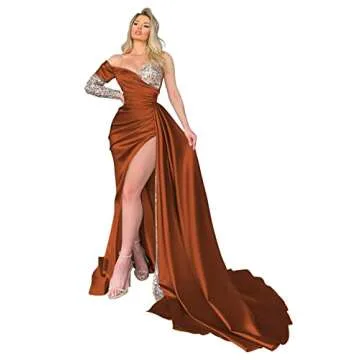 Stunning Clothfun Sequin Long Sleeve Prom Dress for Elegance