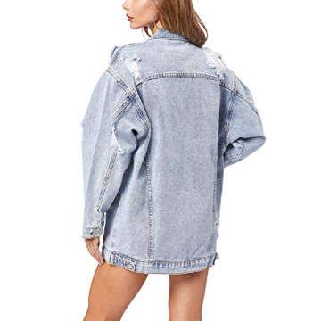 Oversized Denim Jacket by JUDYBRIDAL for Women
