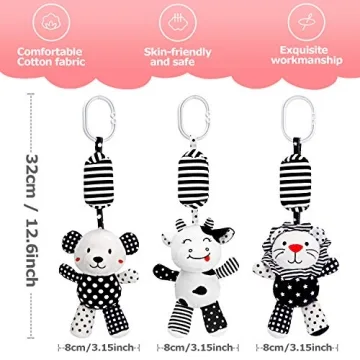 Rolimate Baby Plush Animal Set for Newborns and Infants