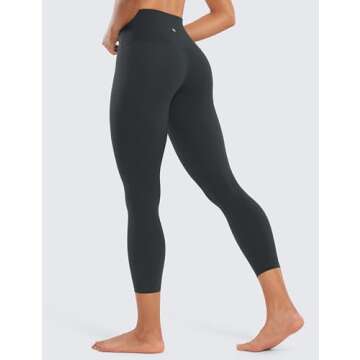 CRZ YOGA Butterluxe High Waisted Capris Workout Leggings for Women 23'' - Lounge Buttery Soft Yoga P...
