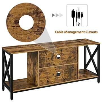 Stylish Yaheetech TV Stand for 65 Inch TVs