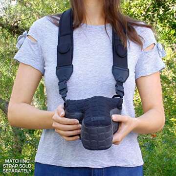 USA GEAR FlexARMOR X DSLR Camera Case - Padded Protection