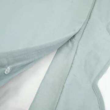 Lush Decor Coastal Chic Scallop Edge Duvet Blue/White 3 Piece Set King - Soft Elegant Affordable Luxury Duvet Set