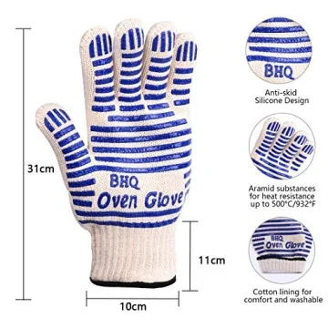 Extreme Heat Resistant Oven Gloves for Safe Cooking