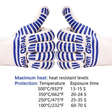 Extreme Heat Resistant Oven Gloves for Safe Cooking