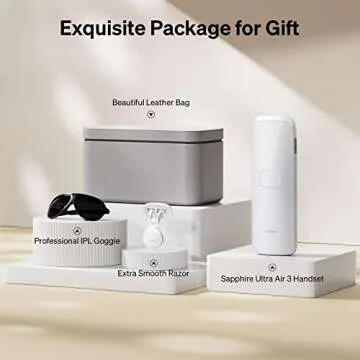 Ulike Laser Hair Removal for Women and Men, Air 3 IPL Hair Removal with Ice-Cooling System for Nearly Painless & Long-Lasting Result, Flat-Head Window for Body & Face at-Home Use, White