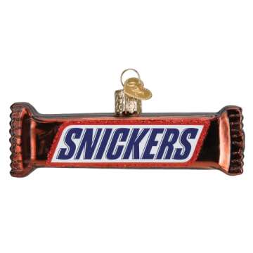 Old World Christmas Snickers Glass Blown Ornament - Hand-Crafted Holiday Decor