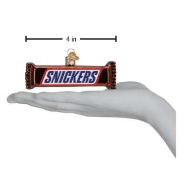 Old World Christmas Snickers Glass Blown Ornament