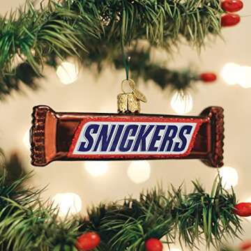 Old World Christmas Snickers Glass Blown Ornament