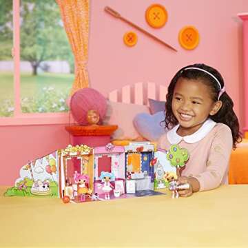 Lalaloopsy Mini Craft Fair Dolls & Pets - 3-Pack with Peanut Big Top, Mittens Fluff, Dot Starlight, Accessories & Playset