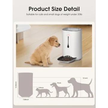 WOPET Automatic Cat Feeder App Controlled with Camera