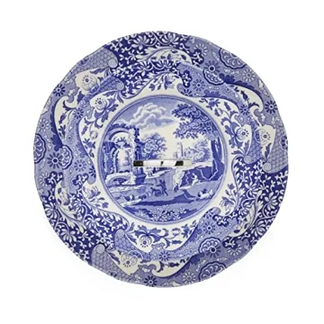 Spode Blue Italian 2 Tier Cake Stand for Elegant Presentations