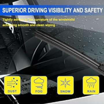 ANIKLUIM® 22" Wiper Blades Set for 2007-2013 Chevrolet Tahoe