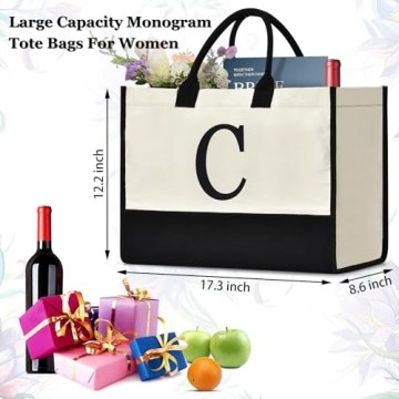 Personalized GASSDA Canvas Tote Bag for Women