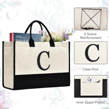 Personalized GASSDA Canvas Tote Bag for Women