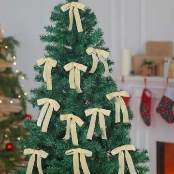 Glitinsel 24 Pcs Velvet Bows Coquette Ribbon Bows Crafts Gift Decorative Bows for Bachelorette Coquette Wedding Bridal Birthday Xmas Party Decorations