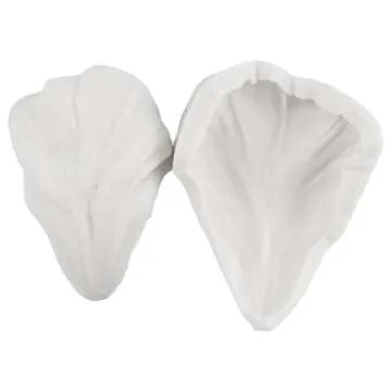 MINFEIDMS Gumpaste Flower Silicone Veining Mold Fondant Rose Veined Mold Gum Paste Peony Flower Mold Orchid Molds For Cake Decorating Candy Chocolate Gum Paste Polymer Clay Set Of 5