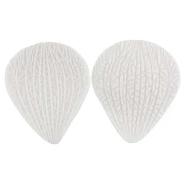 MINFEIDMS Gumpaste Flower Silicone Veining Mold Fondant Rose Veined Mold Gum Paste Peony Flower Mold Orchid Molds For Cake Decorating Candy Chocolate Gum Paste Polymer Clay Set Of 5