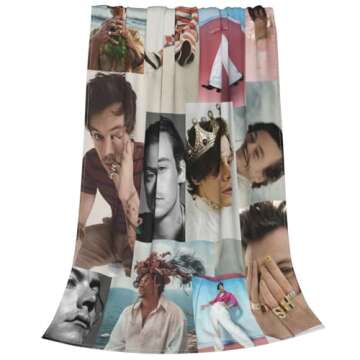 Blanket Flannel Soft Warm Bed Blanket All Seasons for Bedroom Living Room Household Decoration 50"X4...