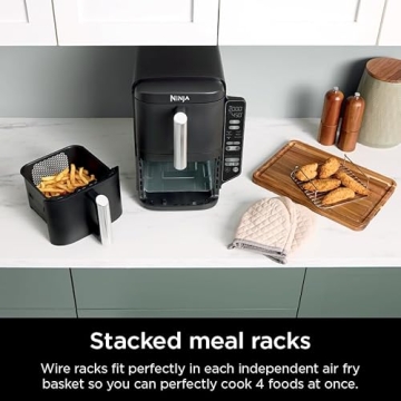 Ninja DoubleStack Air Fryer, 8 QT, Space Saving, 6-in-1 Cooking
