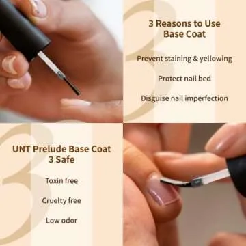 UNT Quick Dry Base Coat Nail Polish for Strong Nails