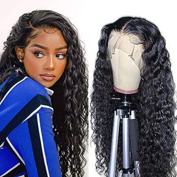 Kropan 18 Inch Water Wave Lace Front Wig with Natural Look