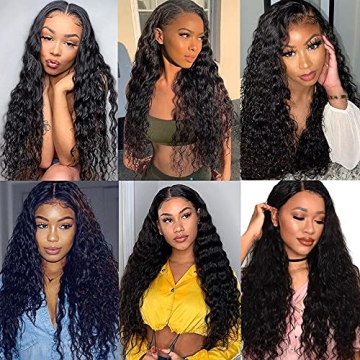 Kropan Water Wave Lace Front Wig for Natural Styles