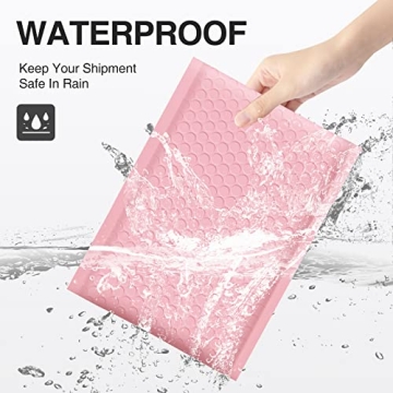 UCGOU Light Pink Bubble Mailers - 50 Pack for Shipping
